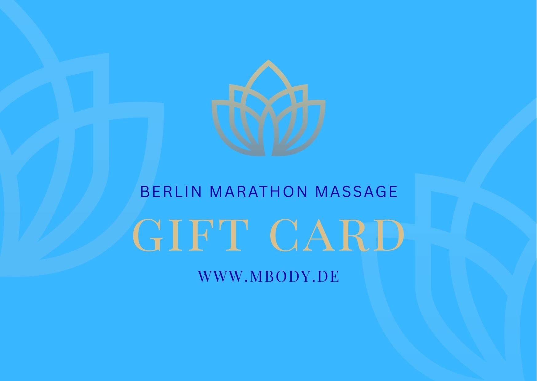 MBODY Massage Gutschein Berlin Marathon